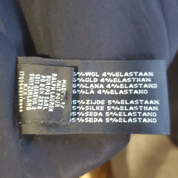 Ralph lauren black label wool blend  women black zip front  jacket blazer size 8 - Picture 12 of 14